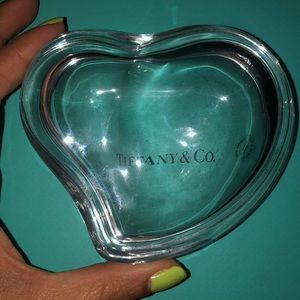 Elsa Peretti glass heart box in Tiffany box